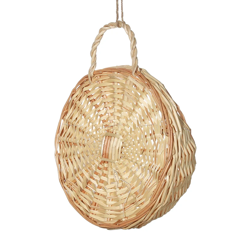 Подвесная ваза контейнер ручной работы плетеная ротанговая Цветочная корзина