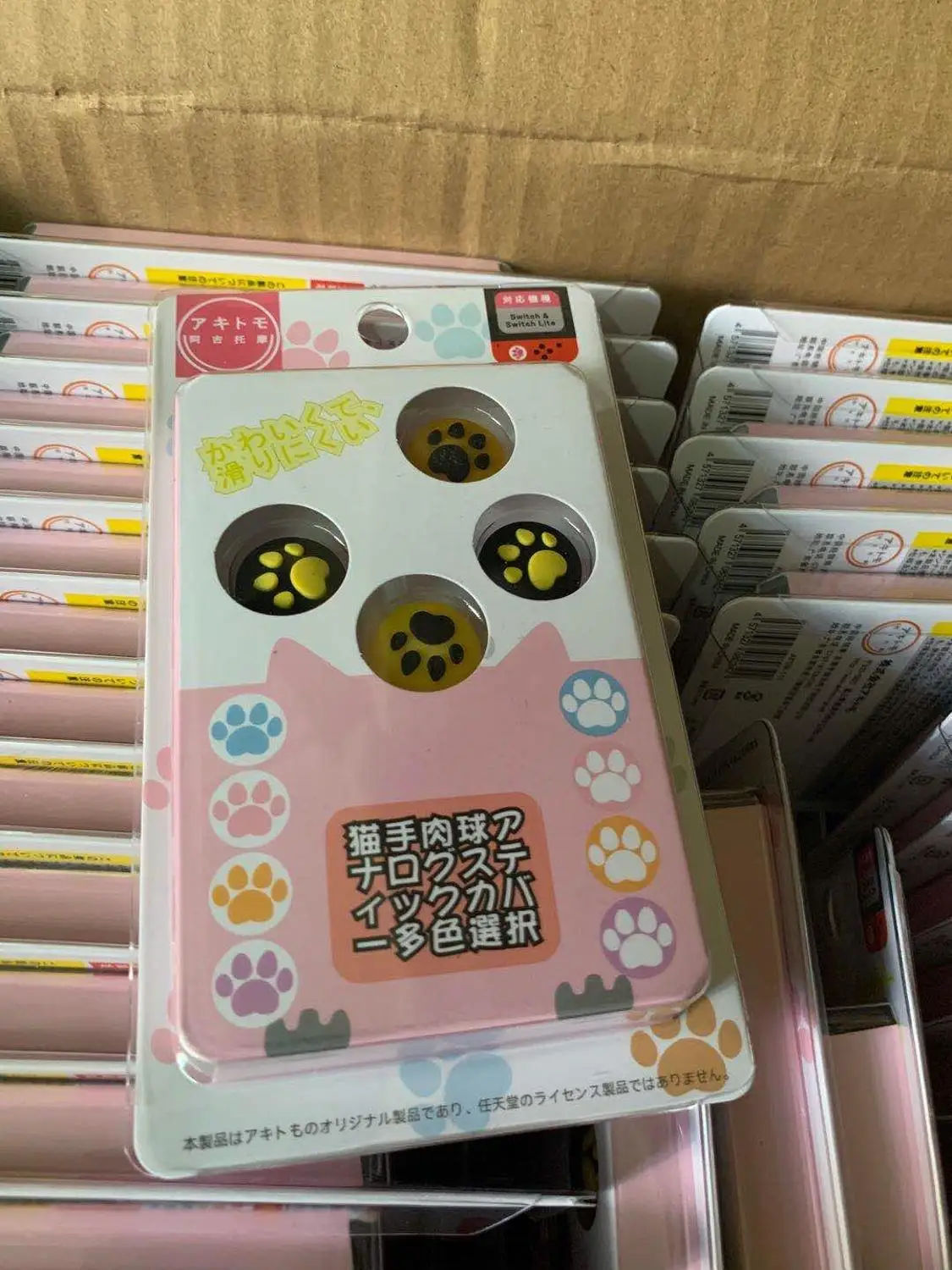 4 шт./компл. чехол для джойстика с кошачьими лапами и захватом большого пальца