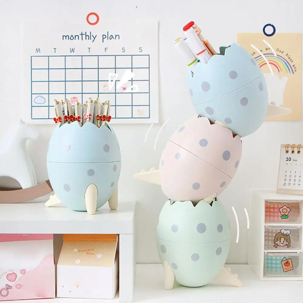 

Dinosaur Egg Shape Pen Holder Space Saver Home Desktop Creative Organizer Case Brush Storager Supplies Holder Pen Office Ma Z9W6