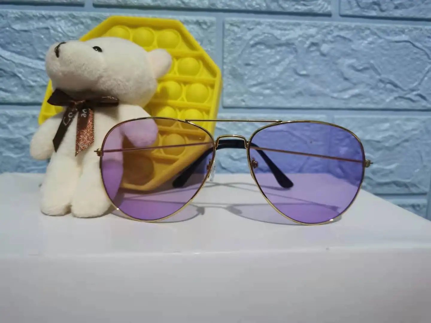 Классические Модные металлические солнцезащитные очки для мужчин и женщин