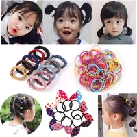 colorful hair rope for girl kids elastic hair bands ties ring gum ponytail holder scrunchie hair accessories lovely hair clips