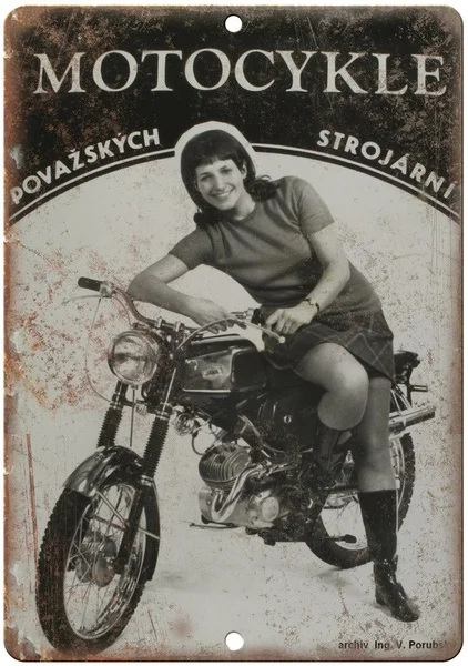 

Povazskych Motorcycle Europena Tin Sign art wall decoration,