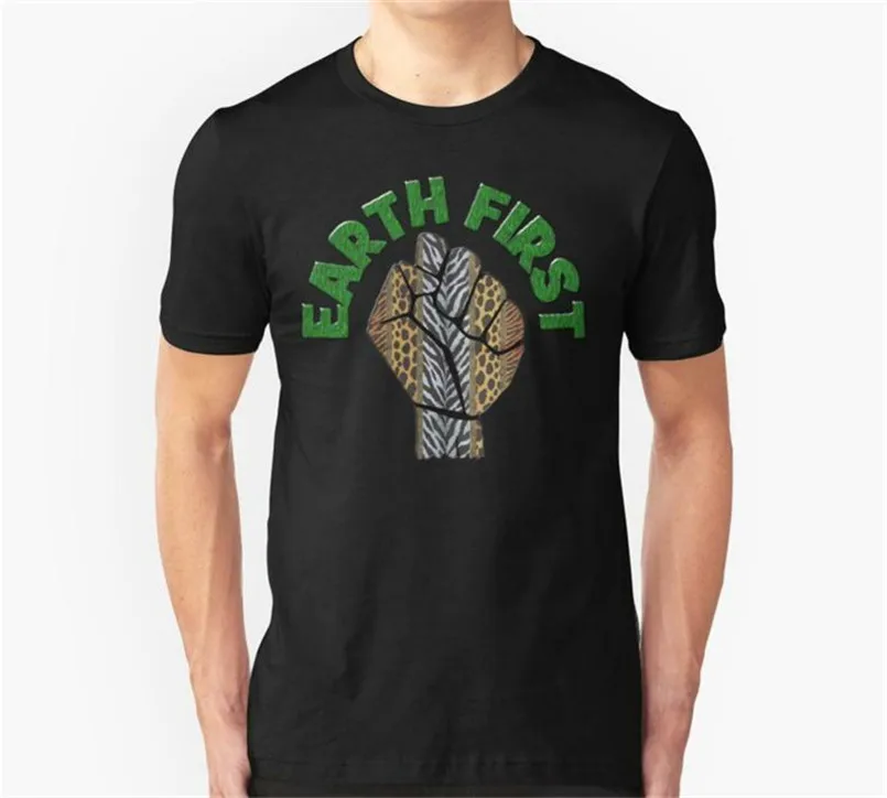 Earth First No Pasaran Футболка 100% хлопок Размер M 3Xl мужская одежда тренд 2020 для мужчин и