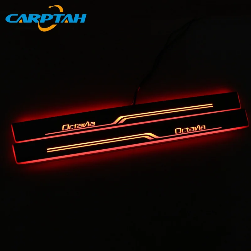 Carptah Trim Pedal светодиодный автомобильный светильник Накладка для порога тропа
