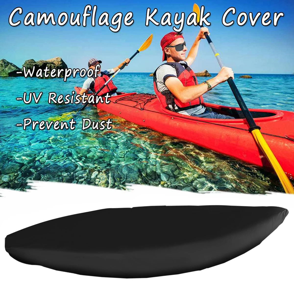 

Professional Kayak Cover Waterproof Dust UV Protection Canoe Cover 210D Oxford Kayak Light Weight Storage Cover Storage Bag