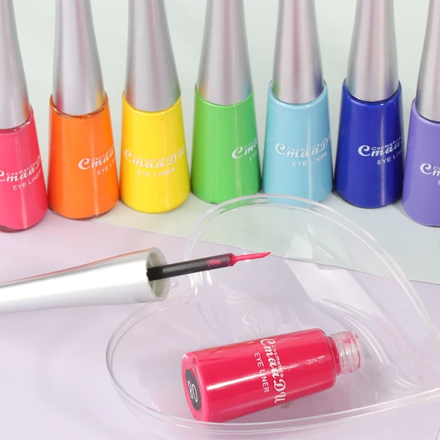 17 Colors Neon Liquid Eyeliner Pencil Waterproof Colorful Blue Green Yellow White Eye Liner Pen Women Makeup Eyes Cosmetics 5