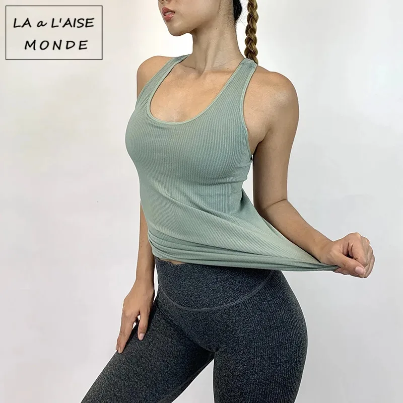 Women Sleeveless Running Shirts Sexy Exposed Navel Yoga T-shirts Solid Sports Quick Dry Fitness Gym Tops For | Спорт и развлечения