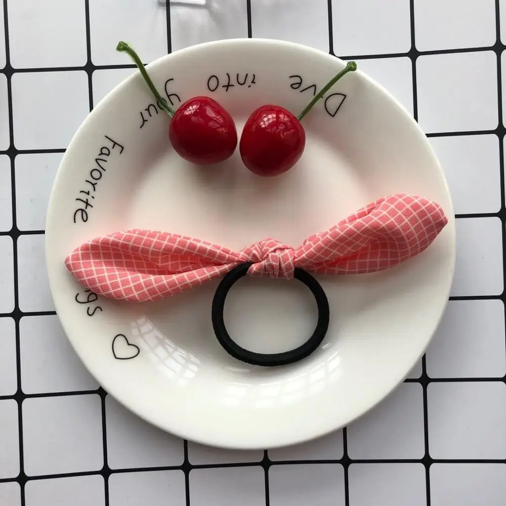 Резинки для волос с кроличьими ушками Симпатичные повязки для волос аксессуары для волос для женщин резинки для волос эластичные резинки для девочек аксессуары для волос для женщин