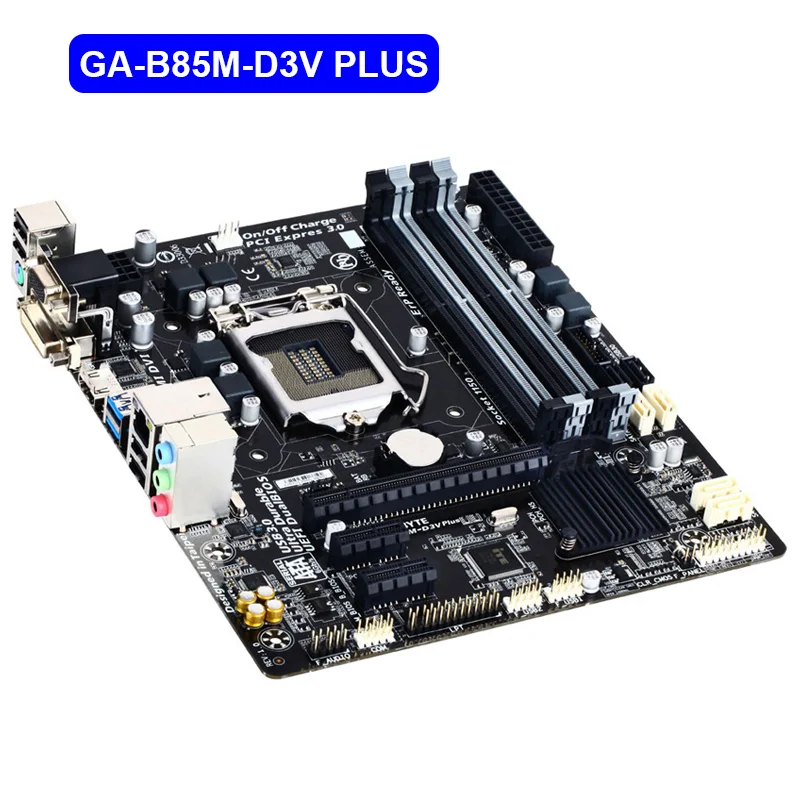 GIGABYTE GA-B85M-D3V Plus с процессором i5 4460S десктопная материнская плата B85 Socket LGA 1150 DDR3 32G
