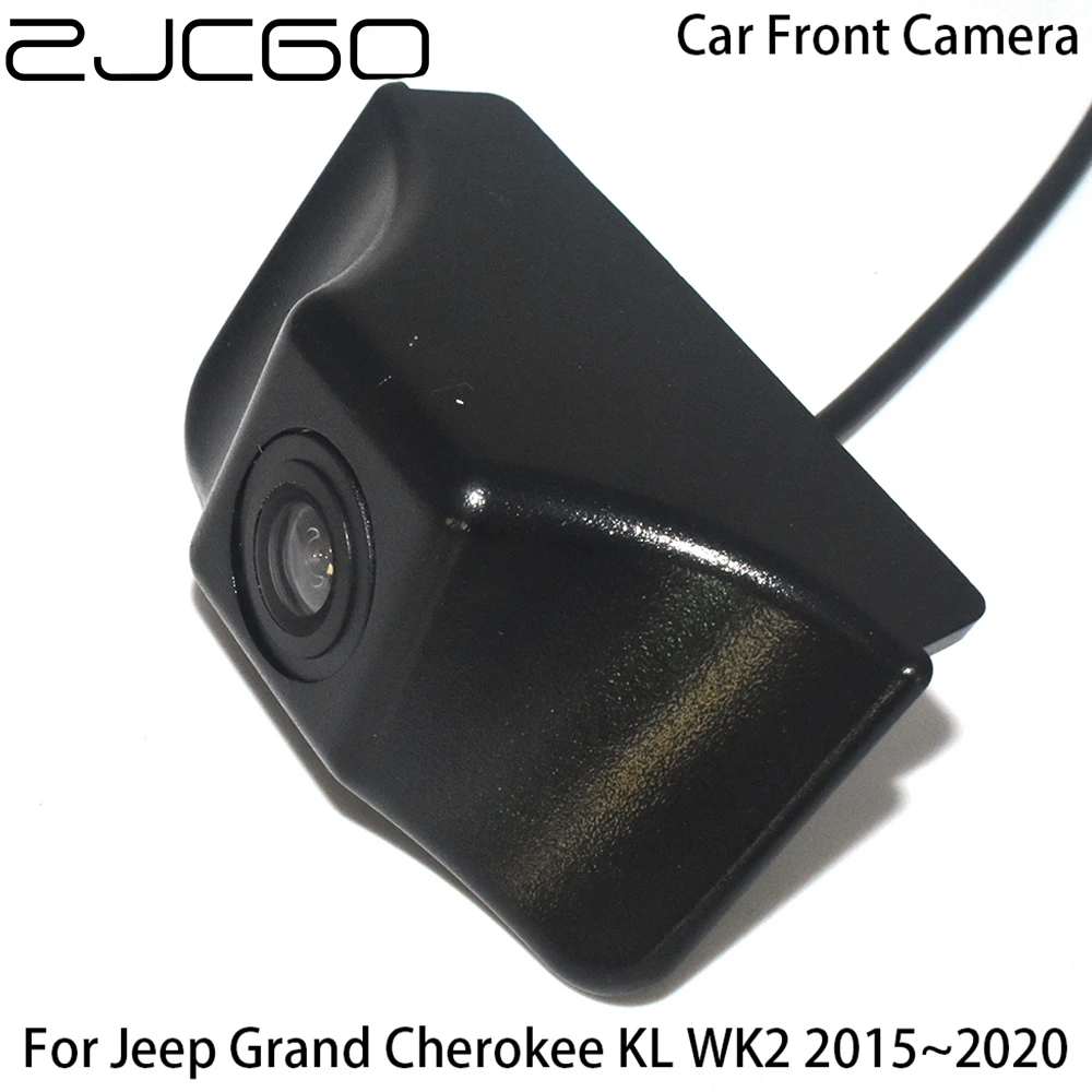 ZJCGO Car Front View Parking LOGO Camera Night Vision Positive Waterproof for Jeep Grand Cherokee KL WK2 2015~2020
