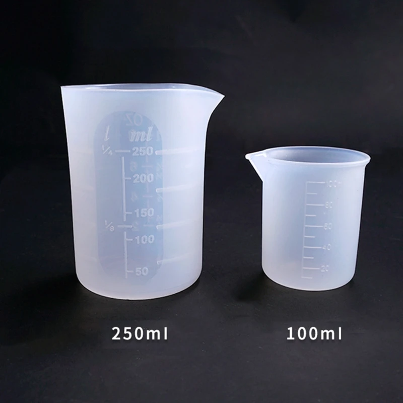 

7 Pcs Silicone Measuring Cups Mixing Cup Dispensing Stirrer Stirring Rods DIY Handmade UV Epoxy Resin Tools Kit