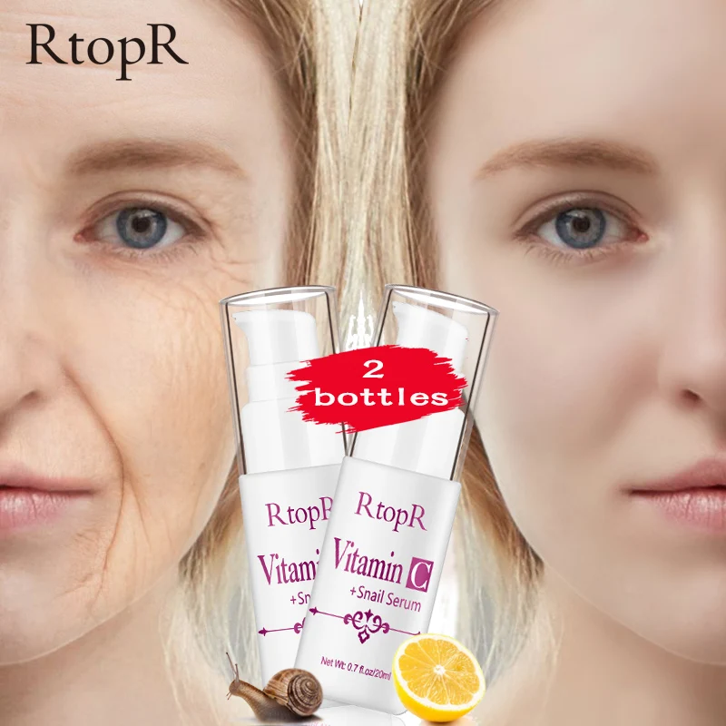 VitaminC Snail Repair Serum Anti Wrinkle Firming Bright Skin For Face Ance Treatment VC Collagen lotion | Красота и здоровье