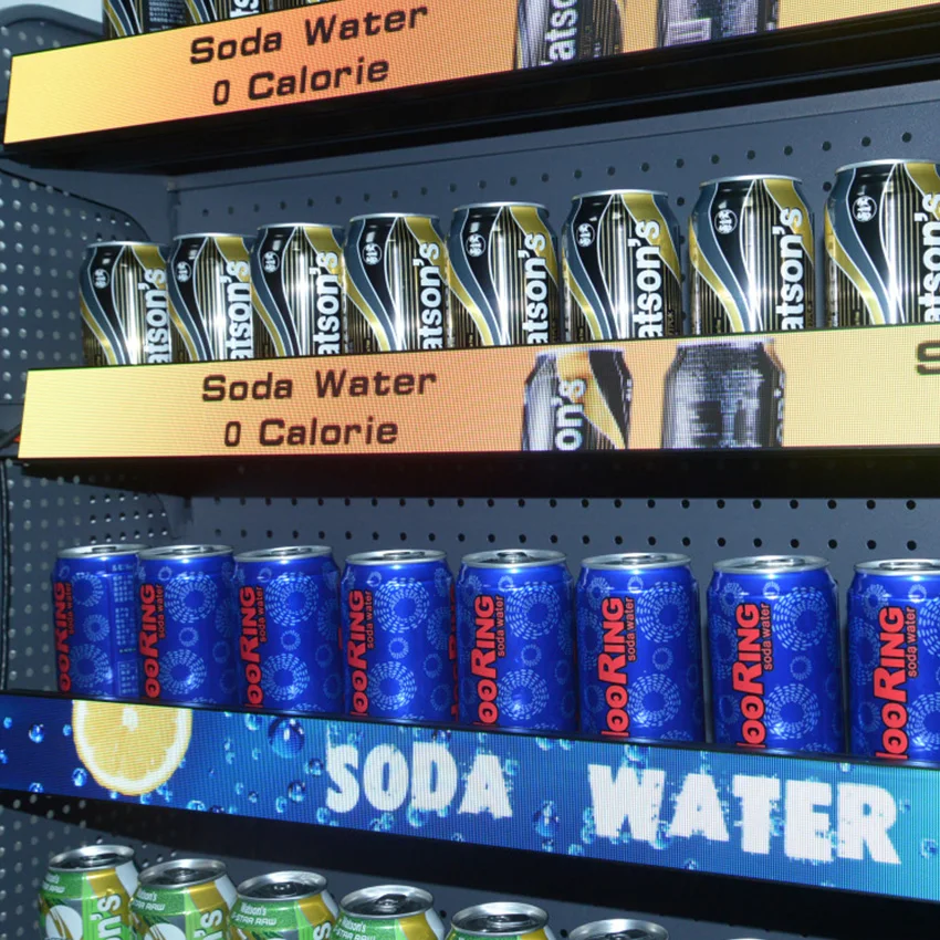 

led shelf screen p1.25 cob display screen led monitor display smart supermarket price tag shelf edge screen