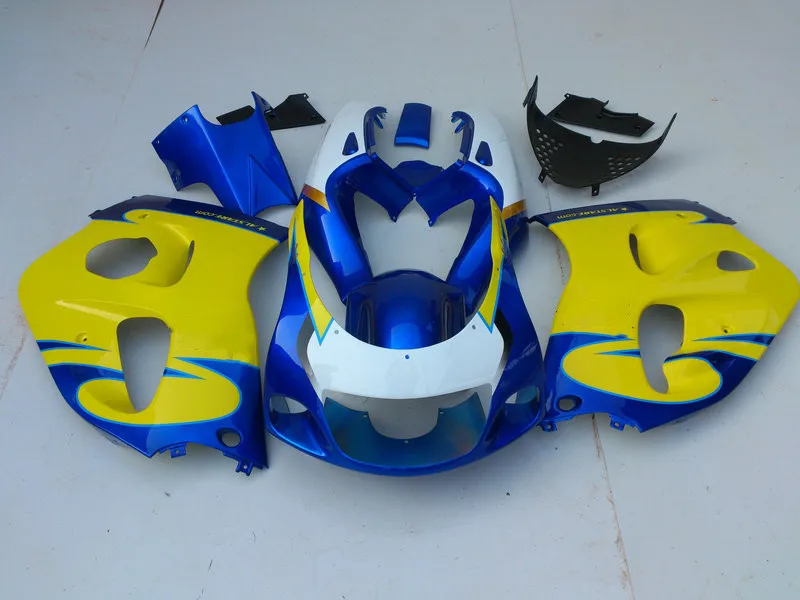 Комплект обтекателей для GSXR600 750 96 97 98 99 00 GSXR 600 GSXR750 1996 1999 2000 ABS желтый синий