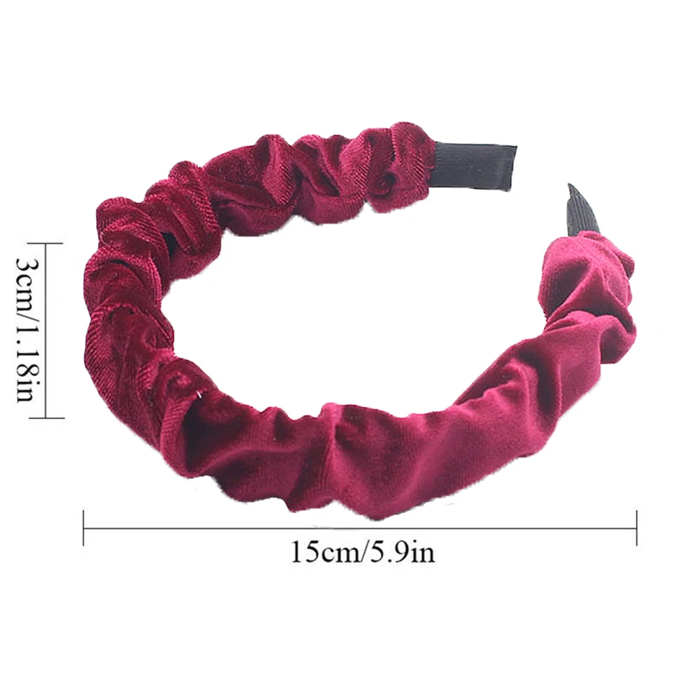 Женский бархатный ободок в Корейском стиле винтажный тюрбан простой