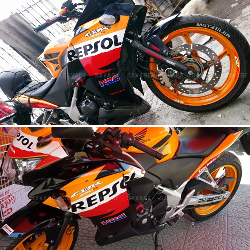 Для HONDA CBR 250R CBR250R 2010-2015 14 13 12 11 Рамка слайдер защита от ударов бобины падения