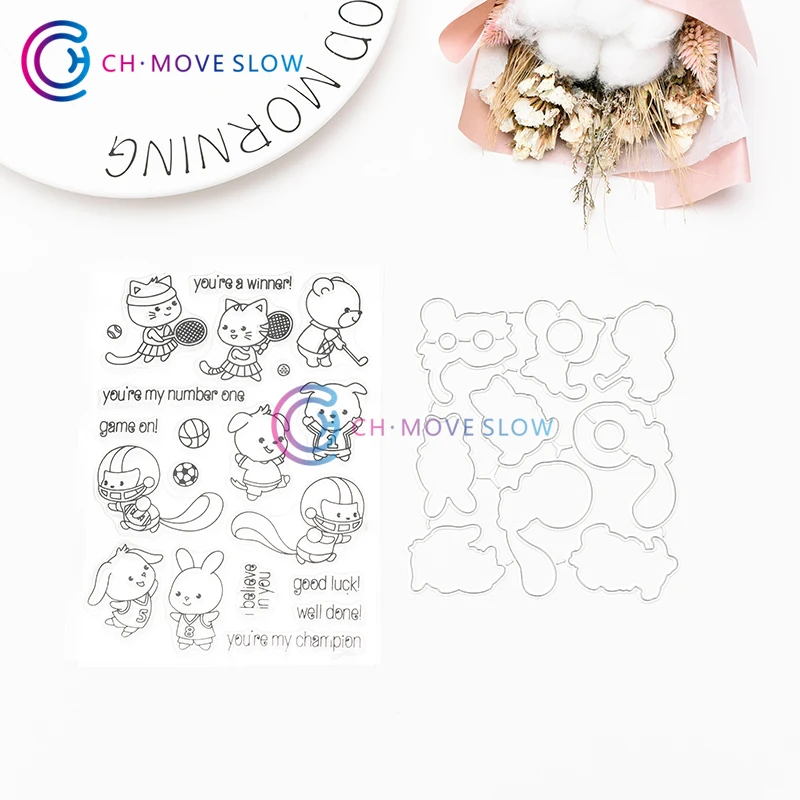 CH Спорт прозрачный силиконовый штамп/печать для DIY скрапбукинга/фотоальбома