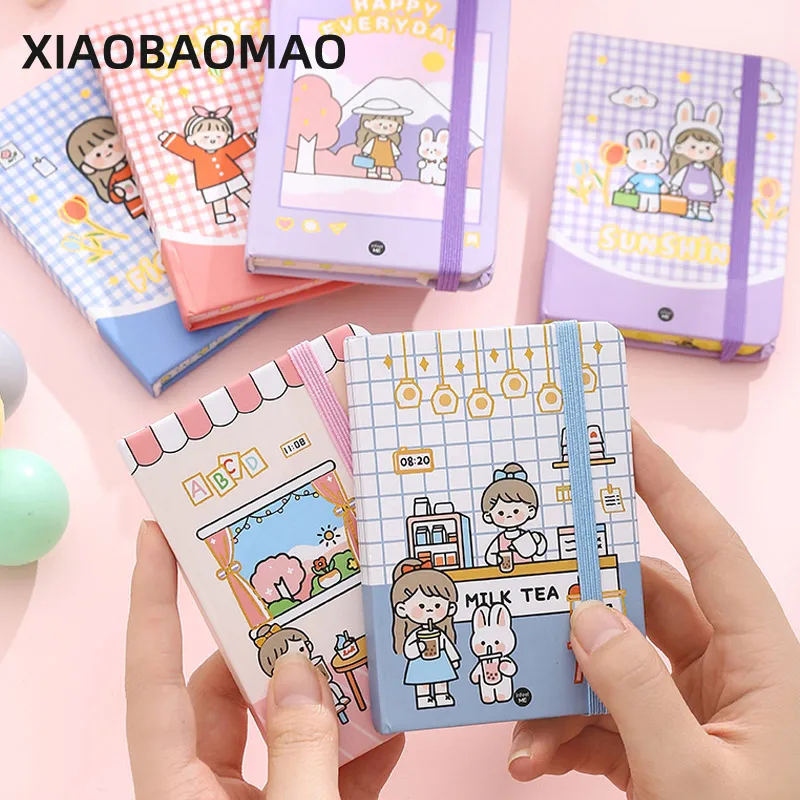 1Pcs A7 Mini Notebook Portable Pocket Notepad Memo Diary Planner Agenda Organizer Sketchbook Office School Stationery 80 sheets