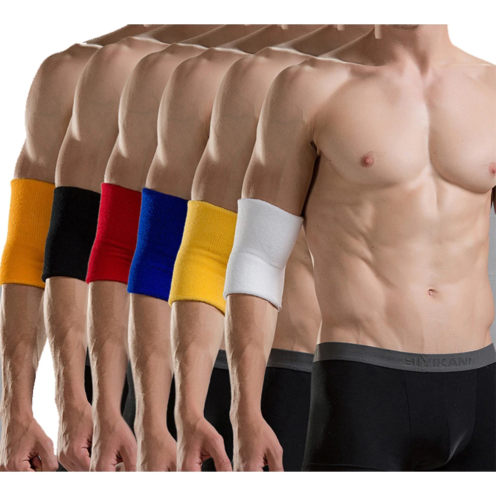 

Knitting Elbow Support Elastic Gym Sport Elbow Protective Pads Men Absorb Sweat Sports Elbow Pads Basketball Arm Sleeve Elbow Br