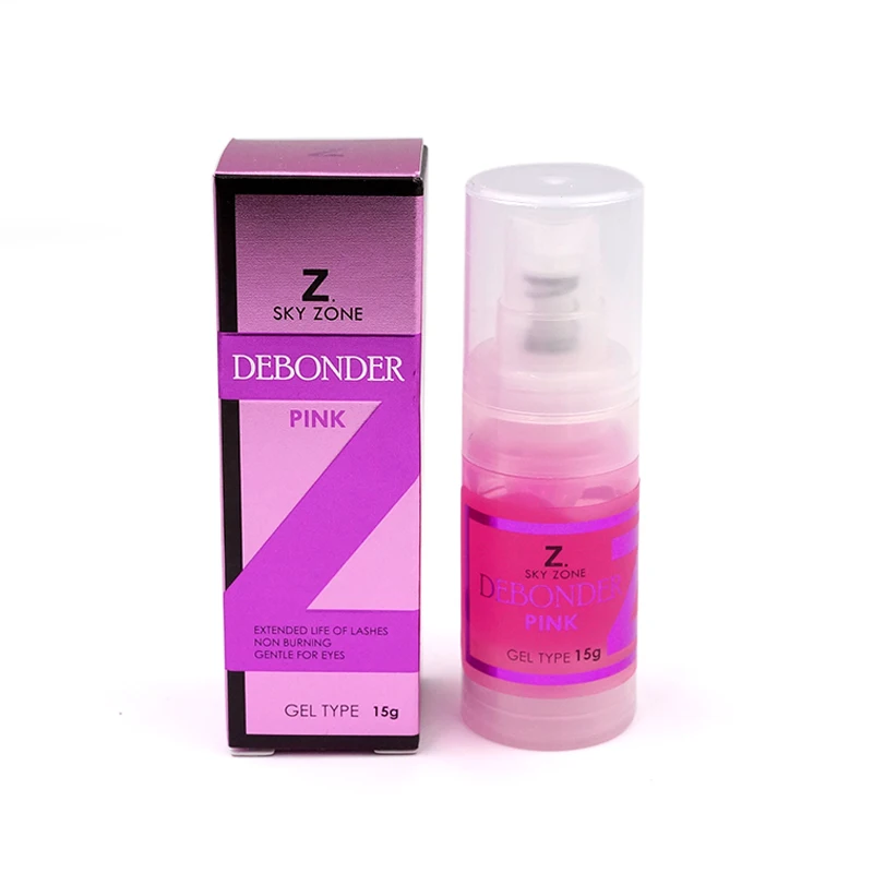 

15g Korea Sky Zone Eyelash Extension Glue Debonder Fast Removal Sky Glue Gel Type Remover Clear Pink Gel Super Mild for Eyes