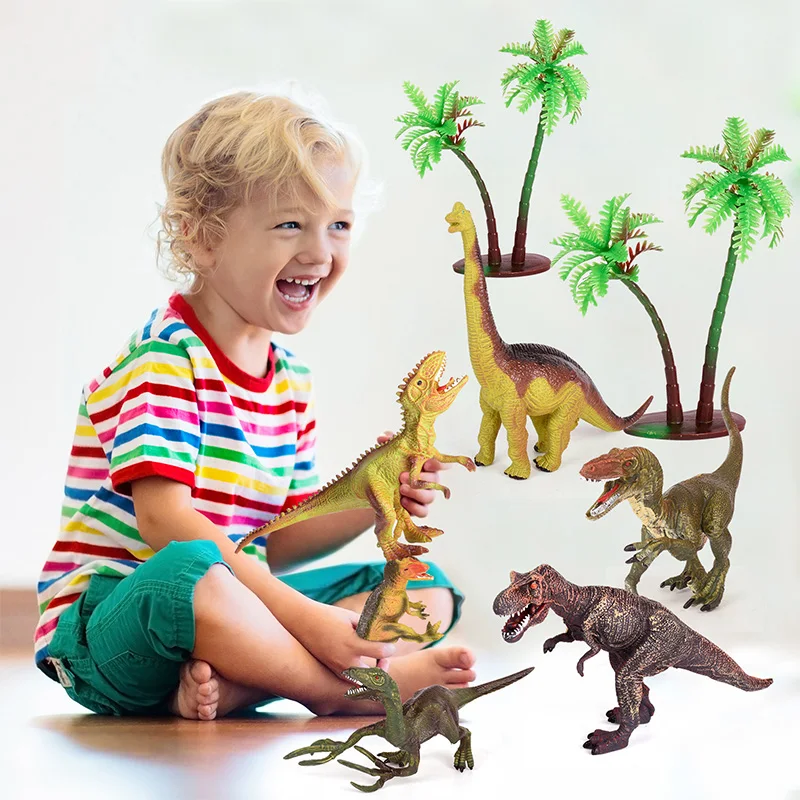 

Jurassic Park Dinosaurs Toy Animal Jungle Set T rex Dinosaur Excavation Educational Boy Toy