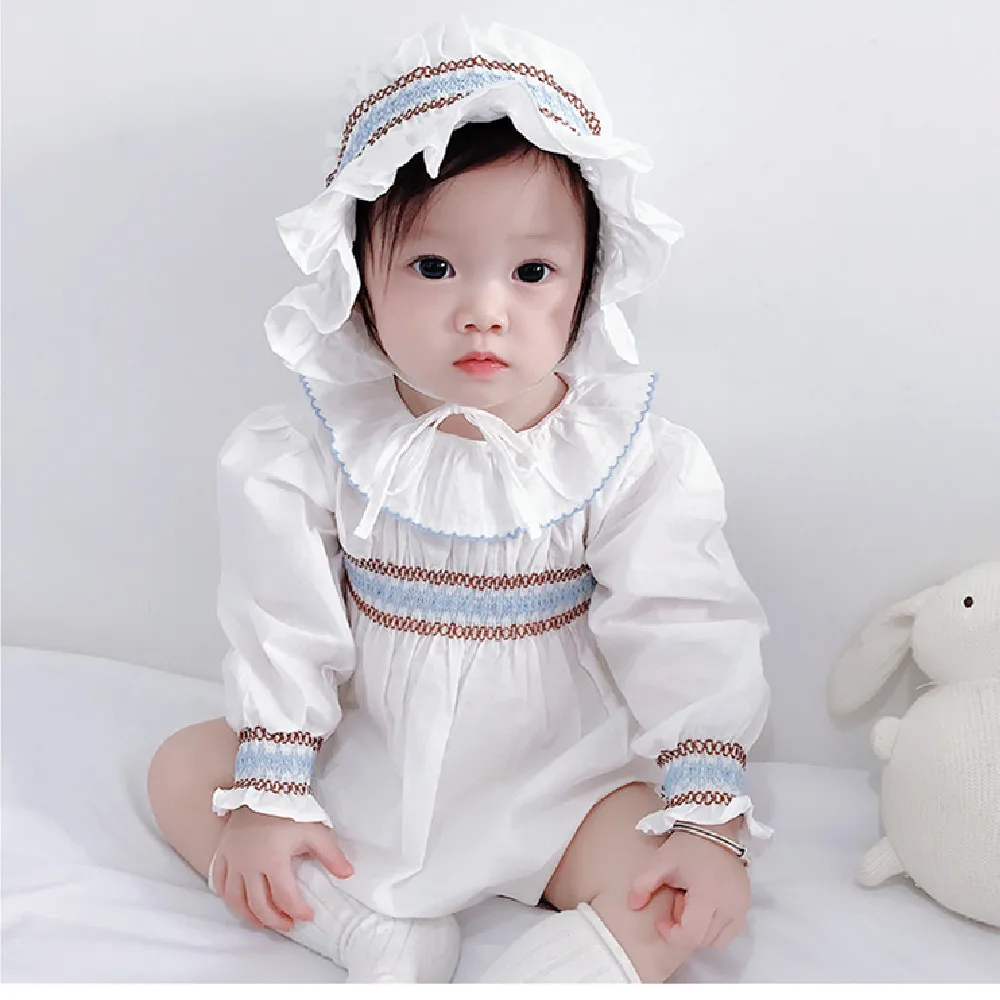 Детский комбинезон для новорожденных Осенний с длинными рукавами и оборками