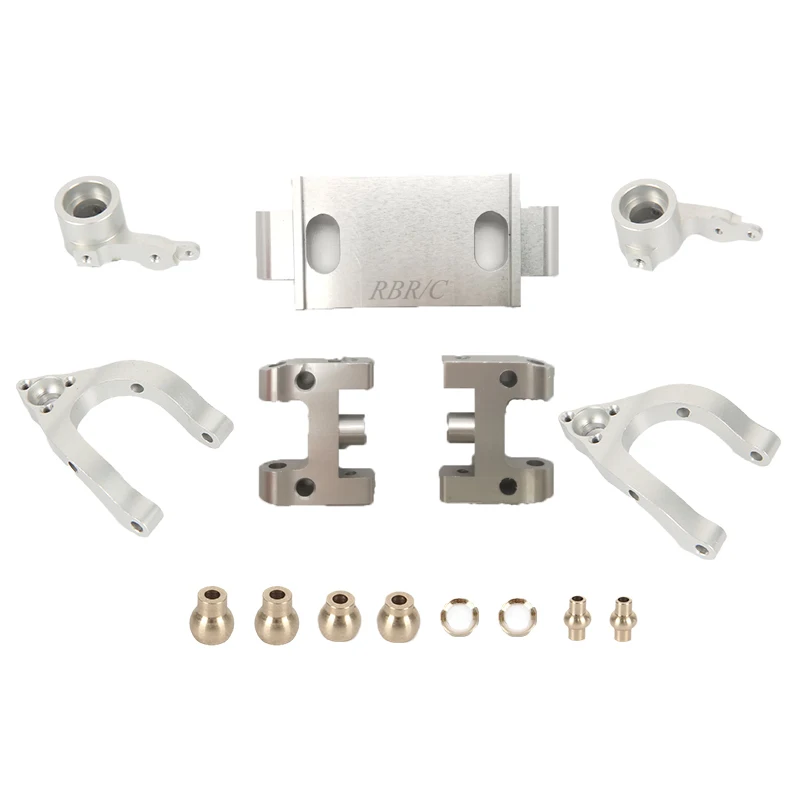

for WPL D12 1/10 RC Car Upgrade Parts Metal Upper Lower Swing Arm Steering Cup Knuckle Set Accessories
