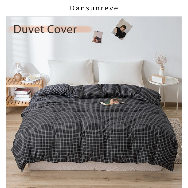 

Dansunreve, 1 шт., пододеяльник в полоску, одинарный, двойной, искусственное одеяло, покрывала, постельное белье, скандинавский одеяло, чехол 2021
