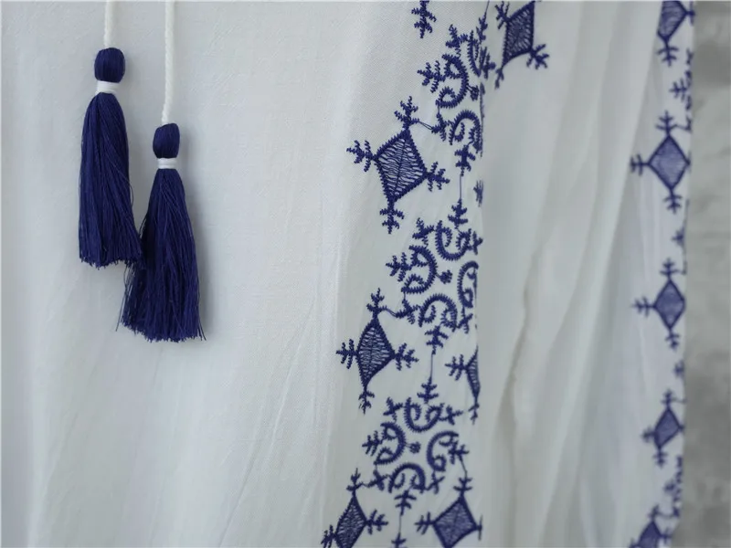 2021 хлопок вышивка Парео Пляжная накидка сексуальный купальник женский кафтан