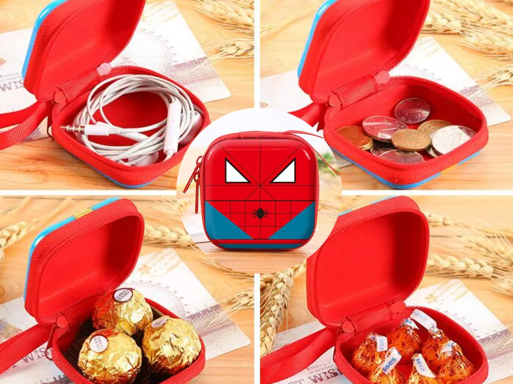 Кошелек для монет с героями мультфильмов маленький кошелек милая сумка хранения