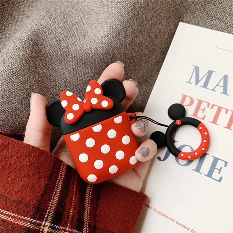 Защитный чехол Earphne 3D с милой белкой чип и Дейл Беспроводная bluetooth-гарнитура силиконовый чехол для Airpods Ударопрочный Мягкий чехол