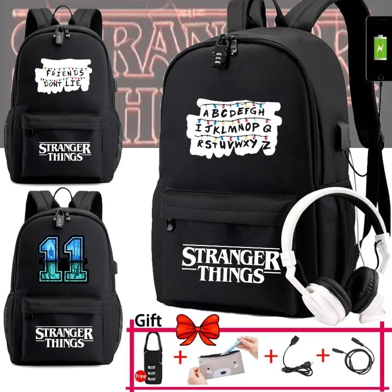 Школьный рюкзак странные вещи рюкзаки для школьников Usb зарядка большая