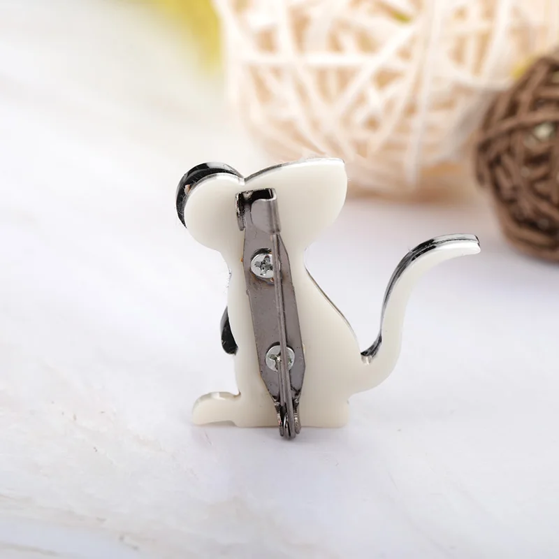 Броши Funmor в виде мыши и животных искусственная кожа аксессуары для пуловера