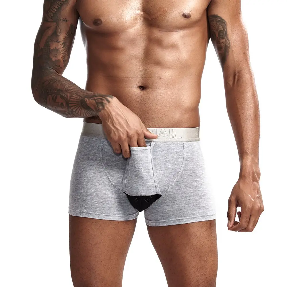 JOCKMAIL модал Мужское нижнее белье боксершортики сетка Мошонка уход капсула функция молодежное здоровье сеульская выпуклая разделительная пестрые трусы