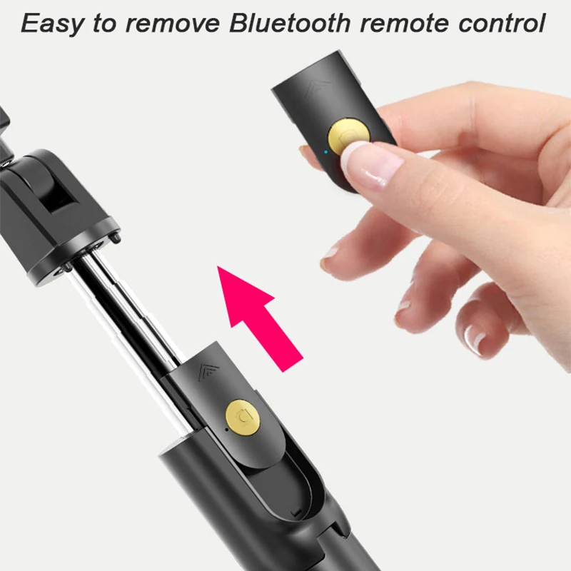 Многофункциональная Bluetooth беспроводная селфи палка штатив складные Моноподы