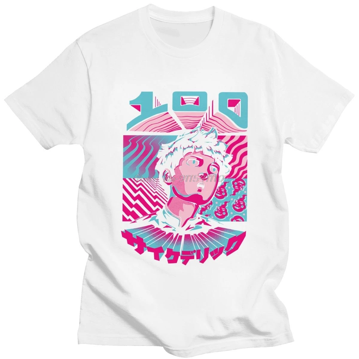 Футболка мужская с коротким рукавом из 100-ного хлопка в стиле аниме | Мужская