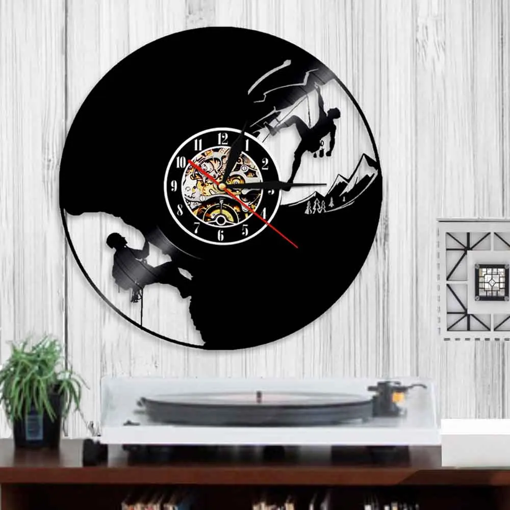 Настенные 3d-часы для скалолазания винтажные настенные часы с музыкой и виниловой