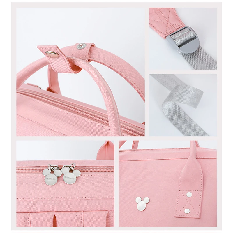 

Disney Diaper Bags for Mom Baby Bag Travel Backpack Large Capacity Mommy Bag for Baby Fashion Free USB Heating + Stroller Hooks