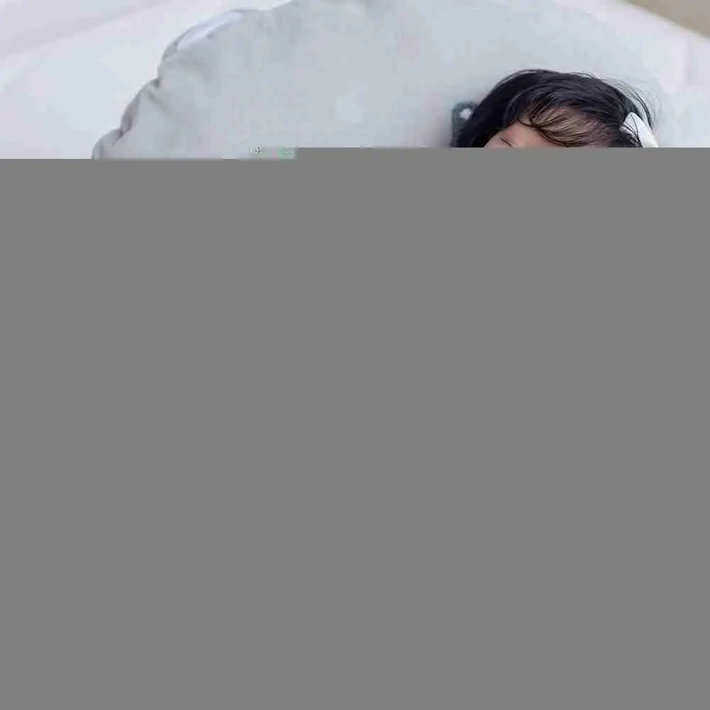 

18.5-inch 47CM Silicone Dolls White Romper Dress Bow Newborn Closed Gift Eyes Rebirth Assembled F2L2