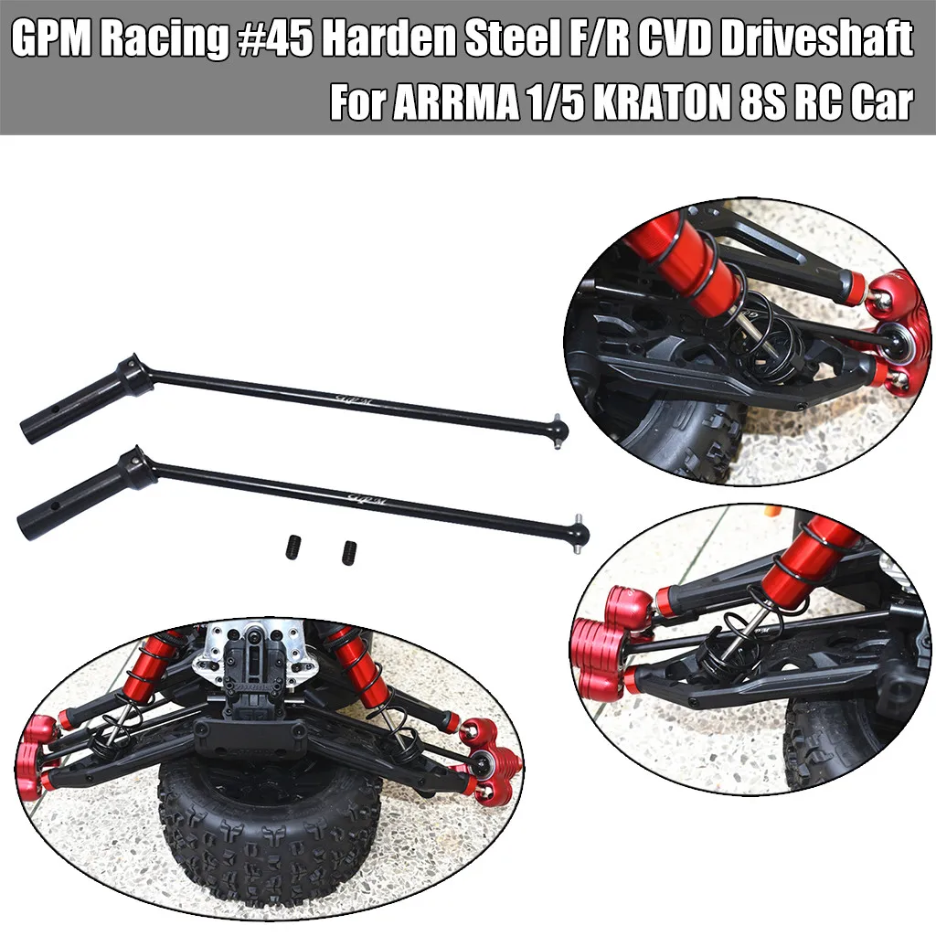 GPM Racing #45 Harden Steel F/R CVD Driveshaft для ARRMA 1/5 KRATON 8S RC автомобильные аксессуары brinquedos juguetes