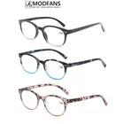 Очки для чтения женские MODFANS, классические и модные рамки для чтения, легкие пресбиопические очки с пружинными петлями