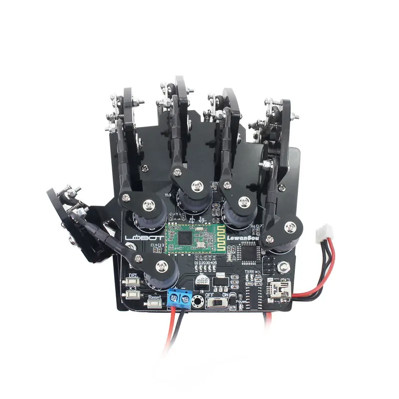 Glove(no battery) Открытые соматосенсорные носимые механические перчатки Exoskeleton Sense control высокотехнологичные игрушки - Цвет: Glove(no battery)