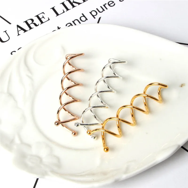 

3pcs New Hair Accessories Women Spiral Spin Screw Bobby Pin Hair Clip Ladies Twist Barrette 3 colors