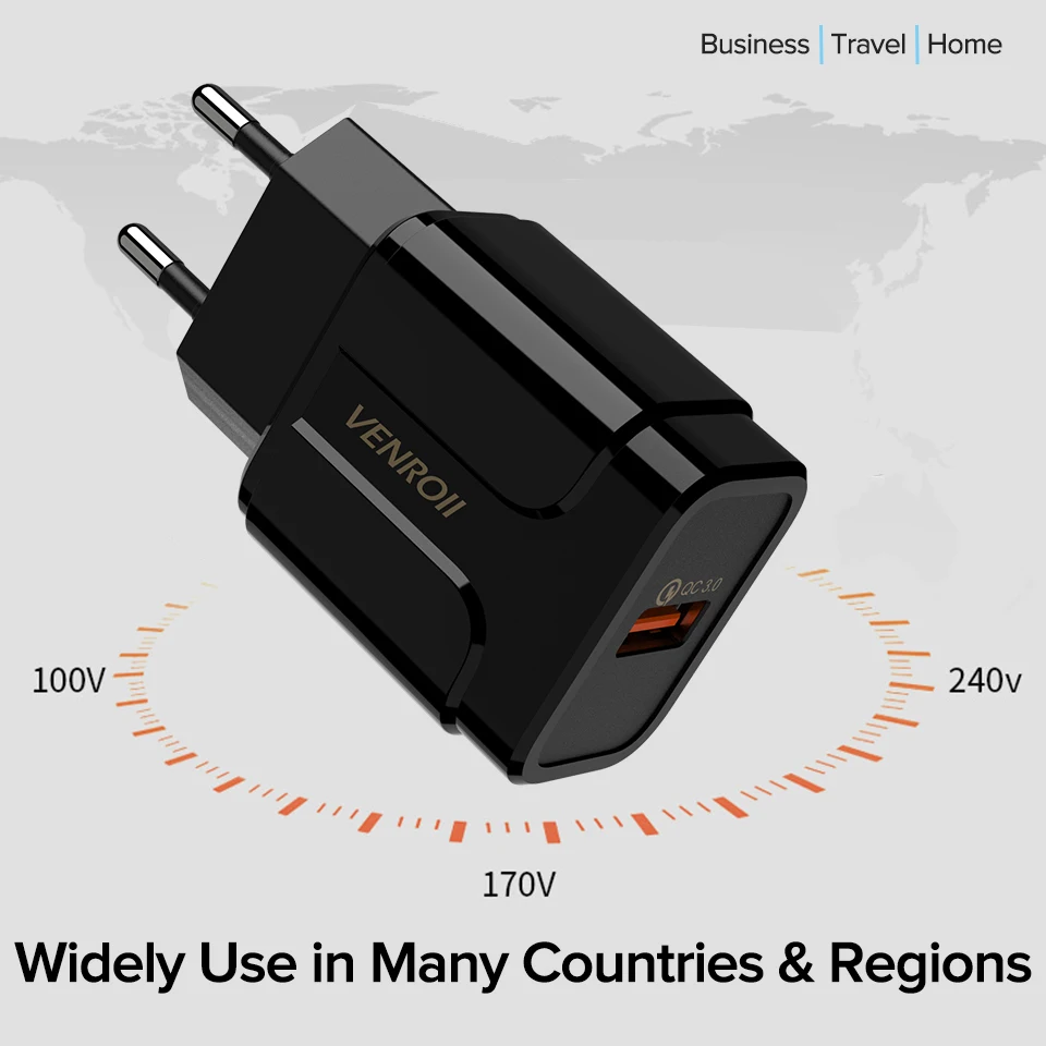 Универсальное быстрое зарядное устройство USB 3 0 5 В А 18 Вт для Huawei Xiaomi ЕС США