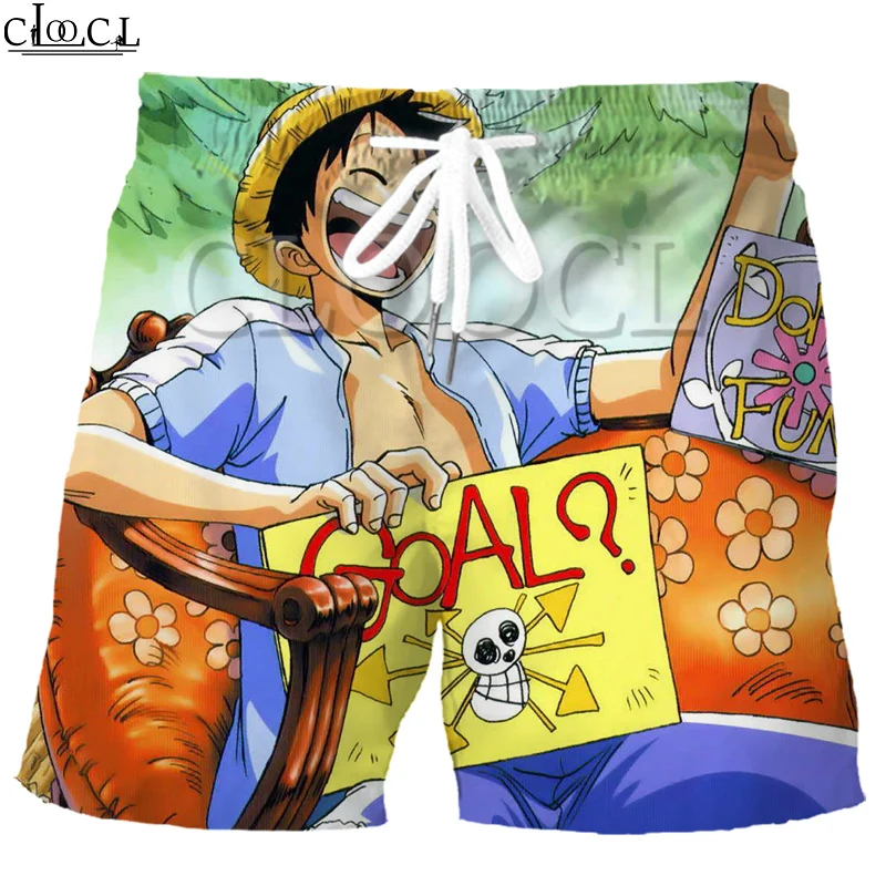 

CLOOCL Japanese Anime One Piece Boxer Shorts for Men 3D Print Fashionable 2021 New Summer Leisure Harajuku Style Sport