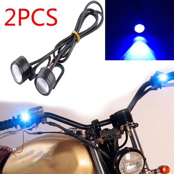 

2Pcs Motorcycle Eagle Eye Light Night Warning Sign Lamp Motorbike Decorative Waterproof LED Light Strobe Flash Lamp 12v