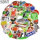 Наклейки водонепроницаемые для ноутбука, велосипеда, скейтборда, шлема, автомобиля, 50 шт., наклейки на регби