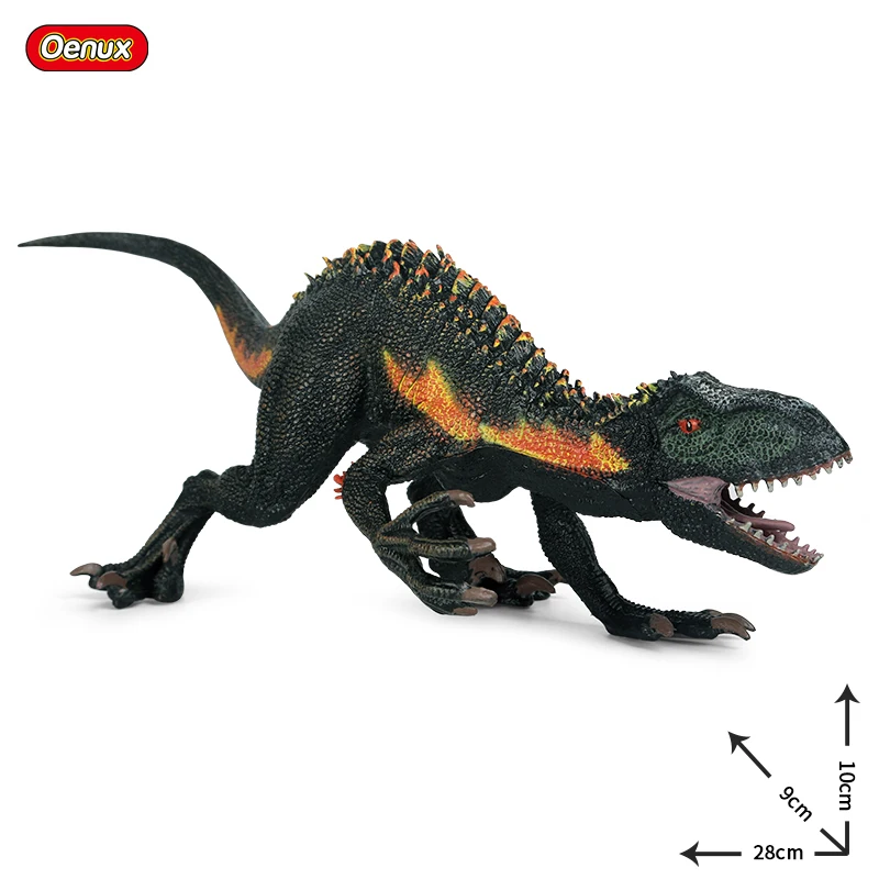 Оригинальная Фигурка динозавра Юрского периода Oenux большой размер 37x8x14 см синий