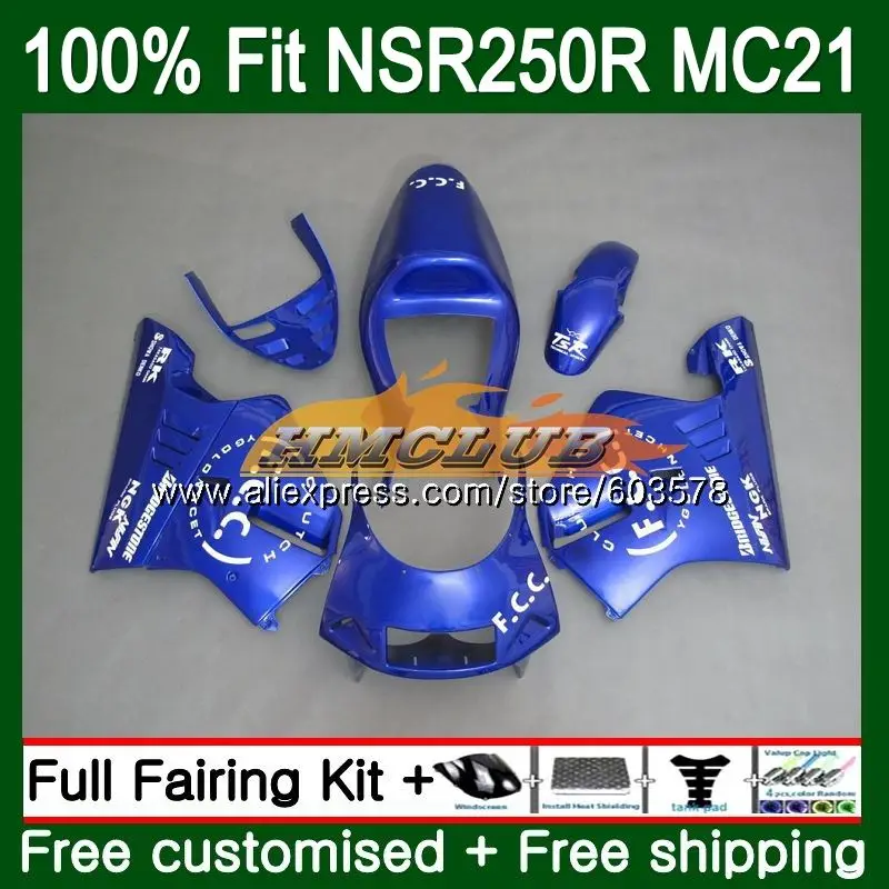 

Injection For HONDA NSR250R MC21 PGM3 1990 1991 1992 1993 Blue Glossy 101CL.45 NSR 250 R NSR250 RR NSR 250R 90 91 92 93 Fairing