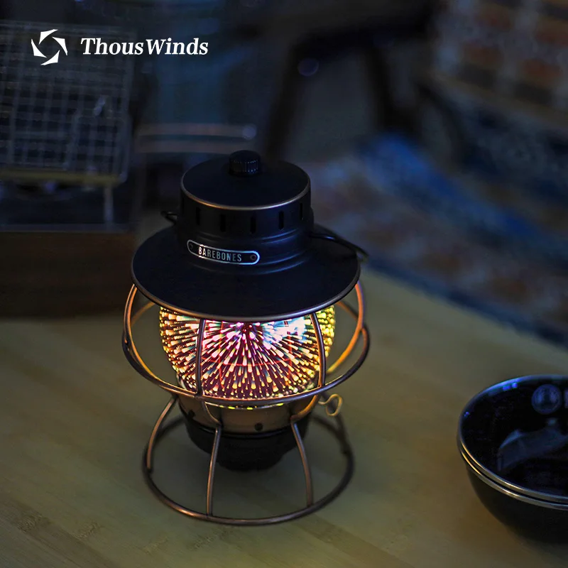 Thous Winds T11 Barebones Railroad Lantern 3D Fireworks Glass Cover LIV-280 LIV-281 Outdoor Camping | Спорт и развлечения